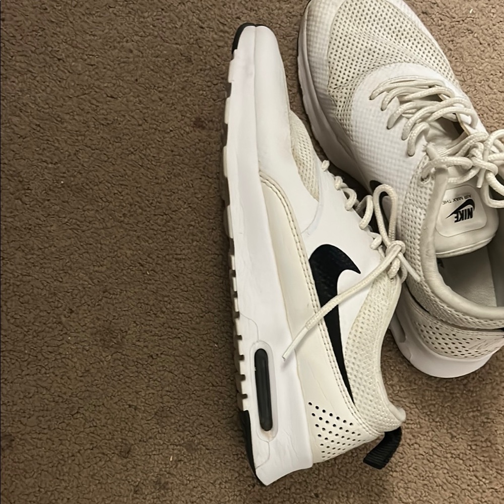Nike Air Max White and Black Shoes